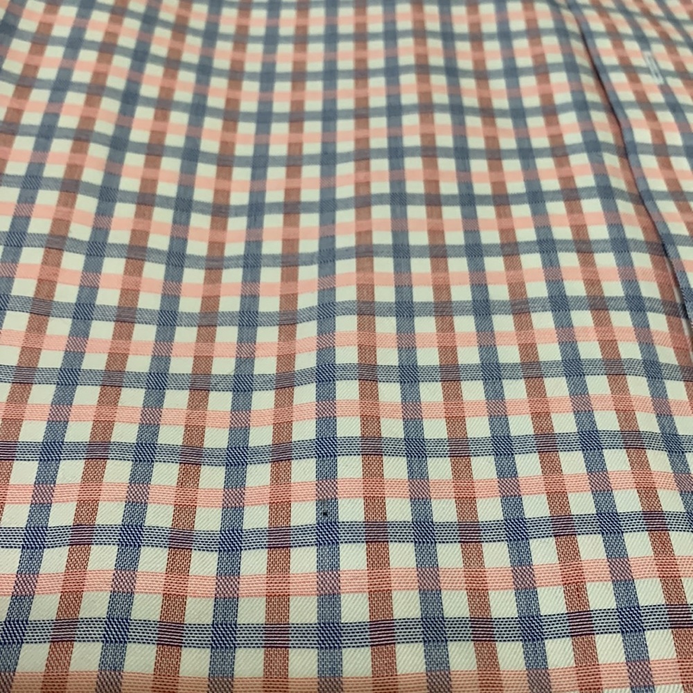 Donated: Banana Republic Plaid Button Dress Shirt sz L 16-16.5 neck, pink,red - Picture 2 of 6